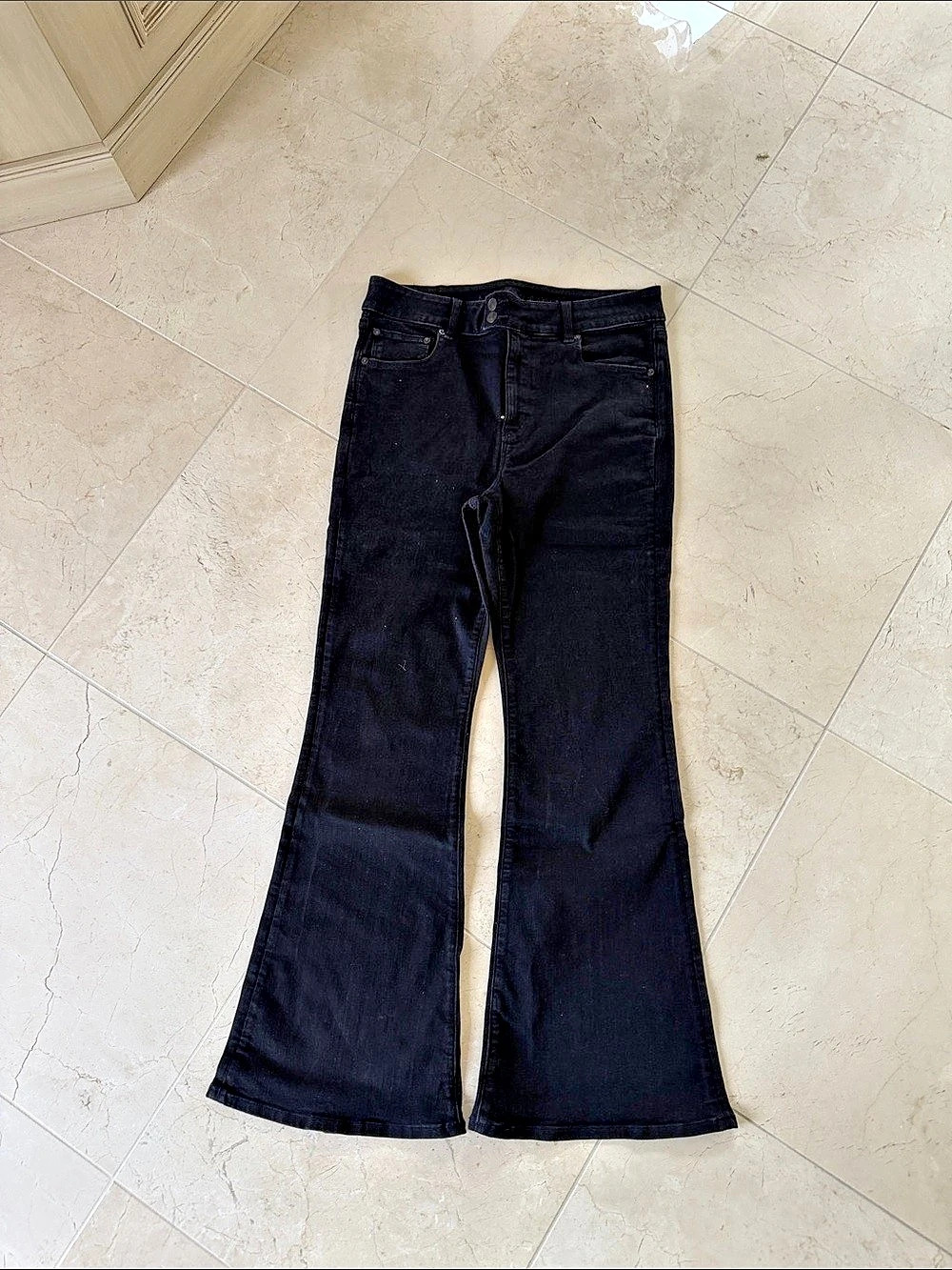 American Eagle AE Next Level Stretch Flare Jeans AE Black Flare Jeans Waist 16